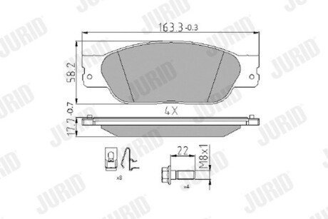 Автозапчастина jurid 573934J