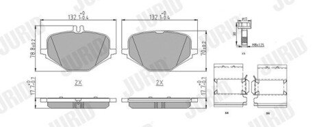 Автозапчастина jurid 574164J на Мерседес G-Class w463