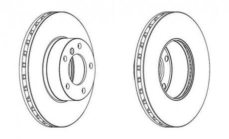 Диск гальмівний MERCEDES jurid 563094JC1