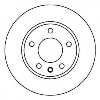 Задній гальмівний (тормозний) диск jurid 562053JC