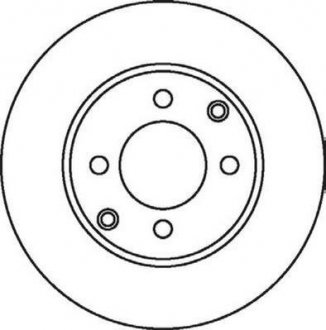 Передній гальмівний (тормозний) диск jurid 562055JC