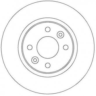 Передній гальмівний (тормозний) диск jurid 562293JC