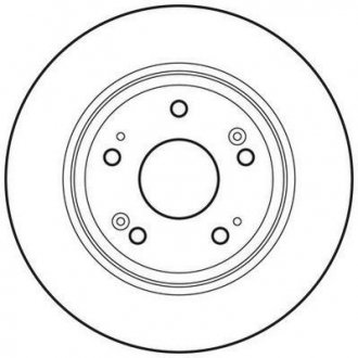 Задній гальмівний (тормозний) диск jurid 562687JC