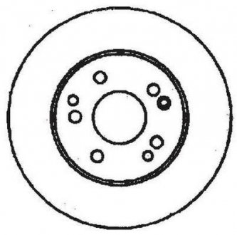 Задній гальмівний (тормозний) диск jurid 561333JC