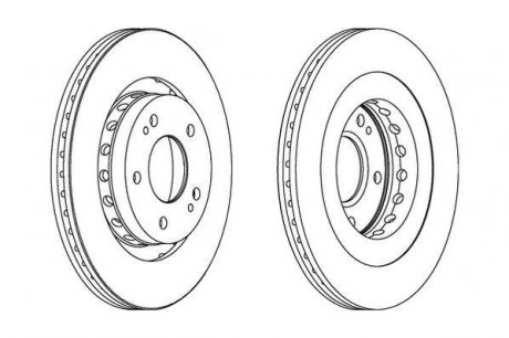 Гальмівний диск jurid 562528JC