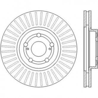 Тормозной диск jurid 562453JC