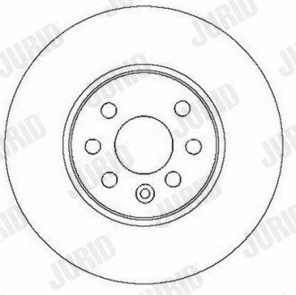 Вентильований гальмівний диск jurid 562278JC