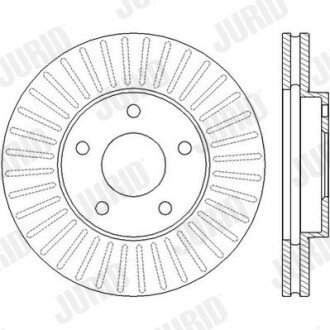 Вентильований гальмівний диск jurid 562441JC