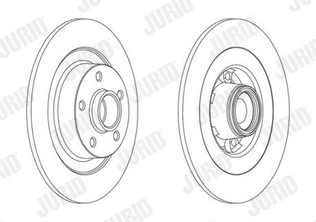 Гальмівний диск jurid 562608J1