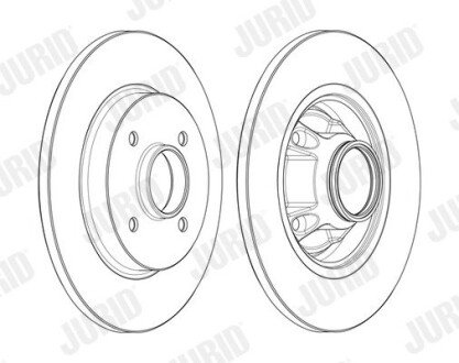 Гальмівний диск jurid 562611J1