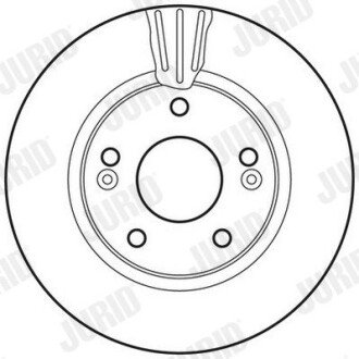 Вентилируемый тормозной диск jurid 562789JC