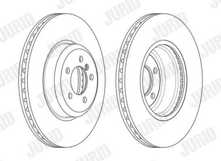 Вентилируемый тормозной диск jurid 563133JC1