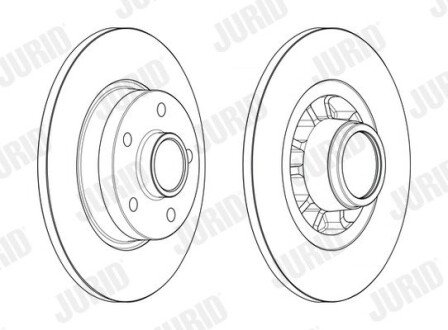 Гальмівний диск jurid 563180J1