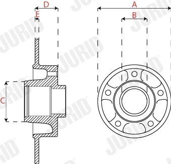 Гальмівний диск jurid 563317JC1