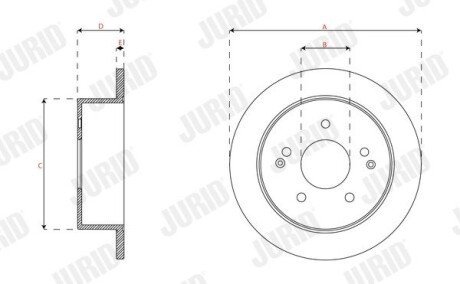 Гальмівний диск jurid 563341JC