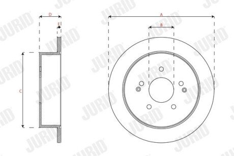 Гальмівний диск jurid 563345JC