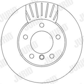 Гальмівний диск передній BMW 1-Series (2004->) jurid 562313JC