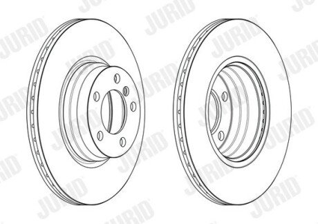 Гальмівний диск передній BMW 2-Series, 3-Series, 4-Series jurid 563181JC