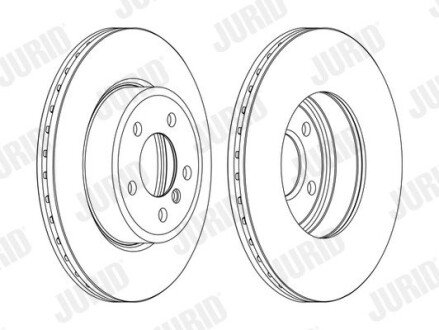 Гальмівний диск передній BMW X3 (2004->) jurid 562350JC1