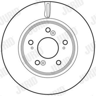 Гальмівний диск передній Honda CR-V III, IV (2007->) jurid 562746JC