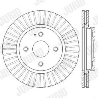 Гальмівний диск передній Mazda 2, MX-5 (2007->) jurid 562564JC