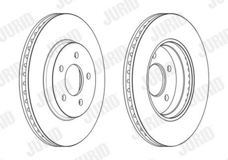 Гальмівний диск передній Mazda Tribute / Ford Maverick jurid 563234JC