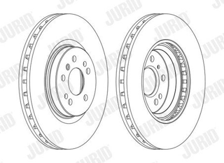 Гальмівний диск передній Mercedes M-Class (W164), R-Class (W251, V251) jurid 562403JC1
