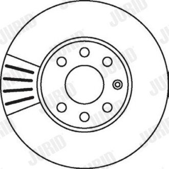 Гальмівний диск передній Opel Astra G / Chevrolet Astra, Corsa jurid 562069JC