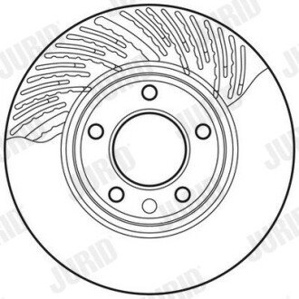 Гальмівний диск передній правий VW Touareg / Porsche Cayenne jurid 562336JC1