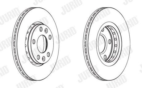 Гальмівний диск передній Renault Captur II, Duster, Fluence, Laguna III, Megane III, Scenic, Zoe / N jurid 562529JC