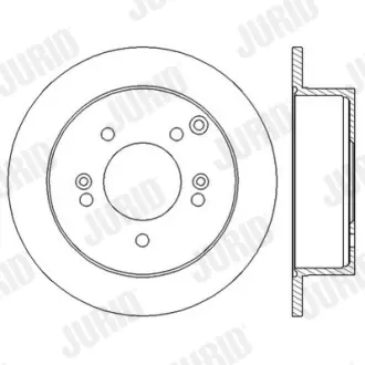 Гальмівний диск задній Hyundai Sonata Sonata V, Tucson, XG / Kia Magentis II, Sportage II Jurid 562552JC
