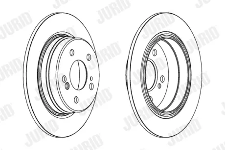 Гальмівний диск задній Mercedes 124, E-Class (W124, W210, S124, A124, C124) / Chrysler jurid 563040JC