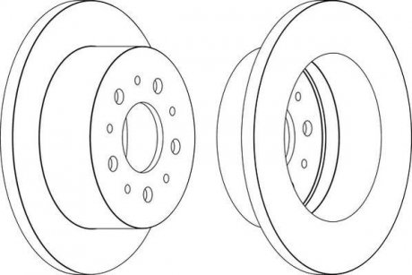 Гальмівний диск задній Peugeot Boxer / Citroen Jumper / Fiat Ducato jurid 562526JC