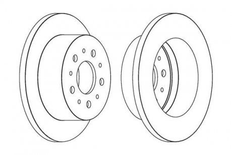 Гальмівний диск задній Peugeot Boxer / Citroen Jumper / Fiat Ducato jurid 562526JC