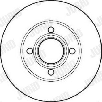 AUDI Диск тормозной передний 80 1.8-2.3E 91-92 jurid 561691JC