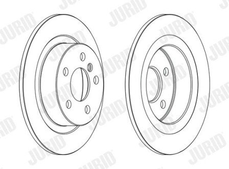 BMW Гальмівний диск 1 (F40) 118 i 19-, 2 Active Tourer (F45) 214 d 14-18, X1 (F48) sDrive 18 i 15- jurid 563190JC