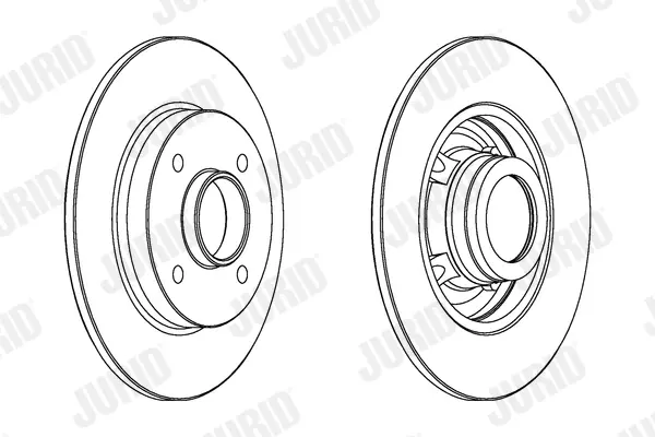 JURID CITROEN диск гальмівний задн Citroen C3,C4 Peugeot 207,307 (249*9) jurid 562938JC-1
