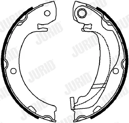 JURID CITROEN Щеки тормозные C1, OPEL Agila, SUZUKI Swift, TOYOTA Yaris jurid 362636J