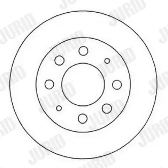 JURID FIAT Диск тормозной передний Doblo 10- Jurid 561824JC