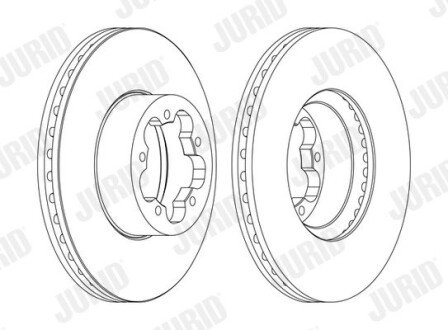 FORD Диск гальмівний передній Transit 06- jurid 562540JC1