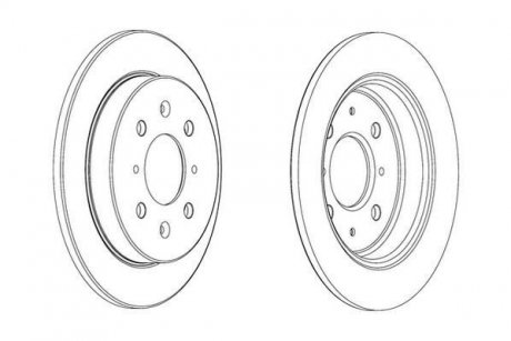 HONDA Диск гальмівний задн.Jazz 08- jurid 562851JC