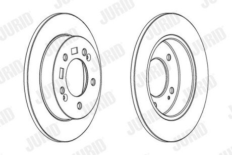 HYUNDAI Диск гальмівний задн.ix20,Kia Venga 10- jurid 563033JC