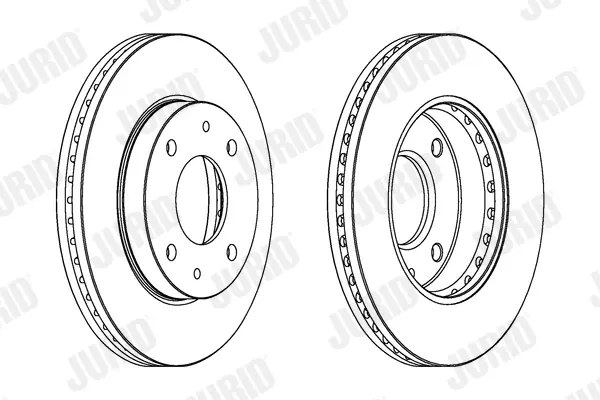 JURID HYUNDAI Диск тормозной передний Sonata jurid 563083JC