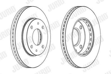 HYUNDAI Диск тормозной передний Sonata jurid 563083JC