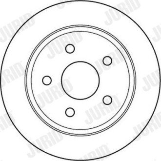 JEEP диск гальмівний задн.Grand Cherokee 99- jurid 562148JC