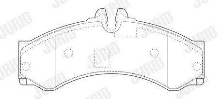 Колодки торм.пер./задн Sprinter(4,6t) jurid 2915309560 на Мерседес Варио