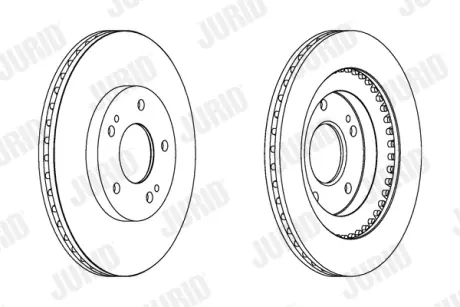 JURID MITSUBISHI Диск тормозной передний Pajero Pinin 00- jurid 562875JC