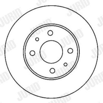 NISSAN Диск тормозной передний ALMERA 1.4I 16V jurid 562024JC