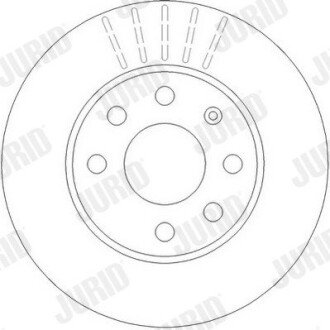 OPEL диск гальмівний передній Corca C,Combo Tour jurid 562290JC