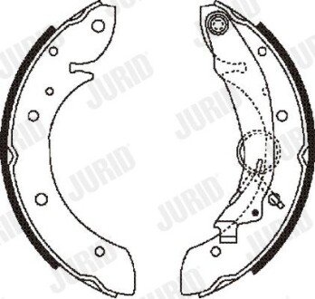 PEUGEOT Щеки тормозные BERLINGO,PARTNER 96- 228X42 jurid 362382J
